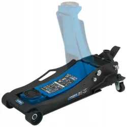 Podnośnik żaba hydrauliczny 5T nisko profilowy szybki min-96mm, max-595mm z pedałem