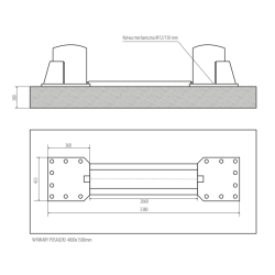 Podnośnik dwukolumnowy automatyczny 4T 1550mm Łapy 400V GRUBBER