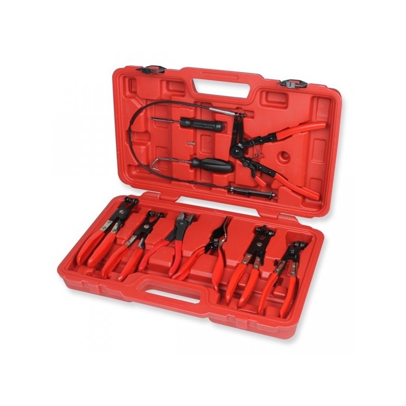 Szczypce do opasek przegubów zestaw 9 el obrotowe 18-54 mm Resser