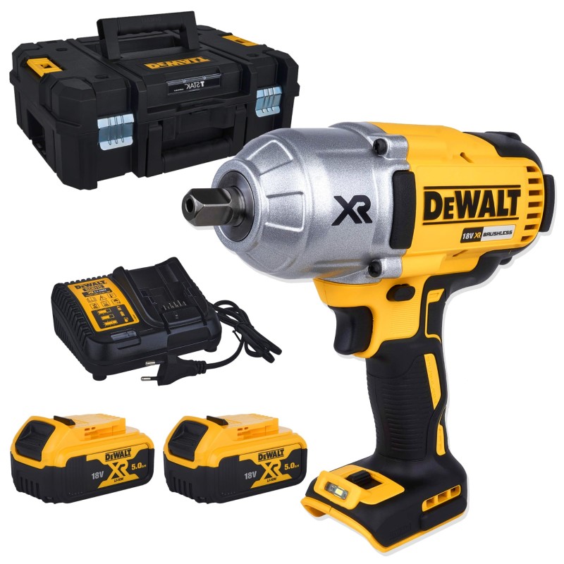 Akumulatorowy klucz udarowy DCF899P2 18V 2x5Ah 1625 nm Dewalt