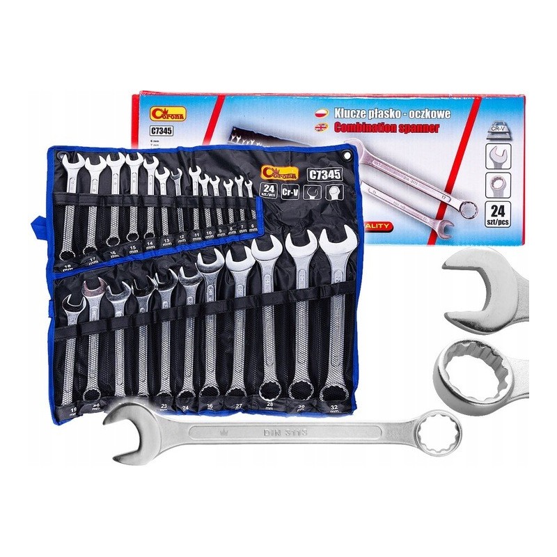 Klucze płasko oczkowe 6-32 MM 24 El Richmann