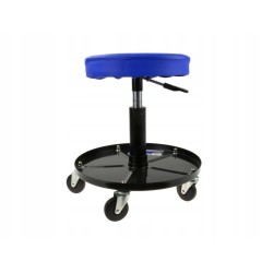 Stołek taboret warsztatowy obrotowy z półką Geko