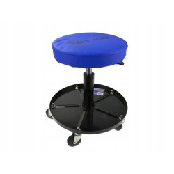 Stołek taboret warsztatowy obrotowy z półką Geko