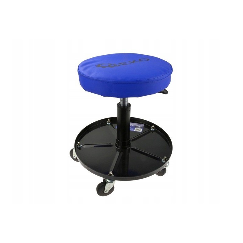 Stołek taboret warsztatowy obrotowy z półką Geko