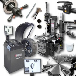 Zestaw 3W1 Grubber montażownica do opon  26″ z Ramie pomocnicze RunFlat + Wyważarka z monitorem EM905