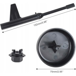 Adapter do wymiany oleju skrzyni 9G-TRONIC 725 Mercedes zestaw serwisowy 3 elementy Resser