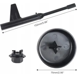 Adapter do wymiany oleju skrzyni 9G-TRONIC 725 Mercedes zestaw serwisowy 3 elementy Resser