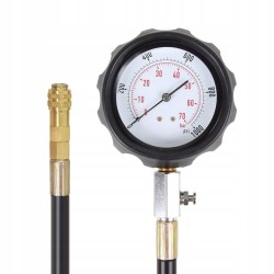 Tester kompresji sprężania Diesel 0–70 BAR miernik ciśnienia silnika 17 el. z adapterami Resser