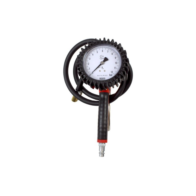 Pistolet do pompowania z manometrem 12 bar Certyfikat Kalibracja ROOKS