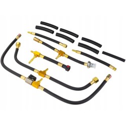 Tester ciśnienia paliwa benzyna 0–20 BAR zestaw XXL miernik układu wtryskowego Falcon