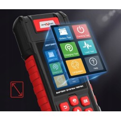 Tester akumulatora 12V/24V PRO z drukarką miernik CCA test ładowania rozruchu AUTOXSCAN