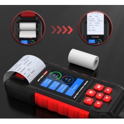 Tester akumulatora 12V/24V PRO z drukarką miernik CCA test ładowania rozruchu AUTOXSCAN