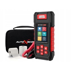 Tester akumulatora 12V/24V PRO z drukarką miernik CCA test ładowania rozruchu AUTOXSCAN