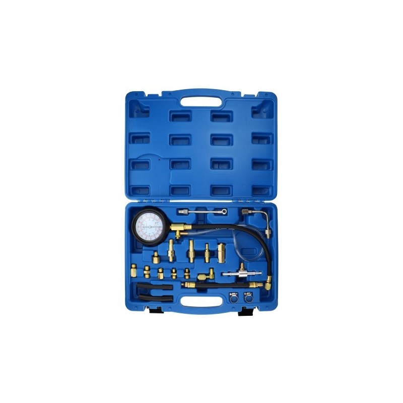 Tester tlaku vstrekovania benzínu 0-10 bar 140 PSI vstrekovač + adaptéry Magnus