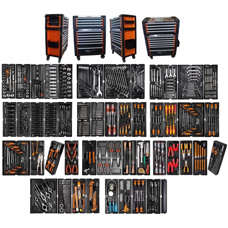 Wózek narzędziowy warsztatowy 805 elementów corona