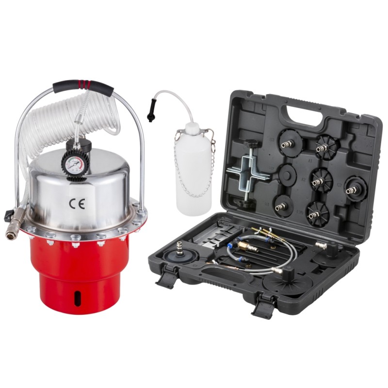 Zestaw do odpowietrzania hamulców urządzenie do wymiany płynu hamulcowego QUATROS