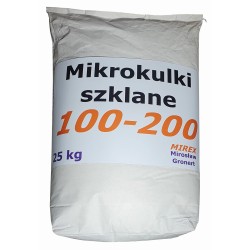 Mikrokulki szklane 100–200 µm ścierniwo do piaskowania i szkiełkowania 25 kg