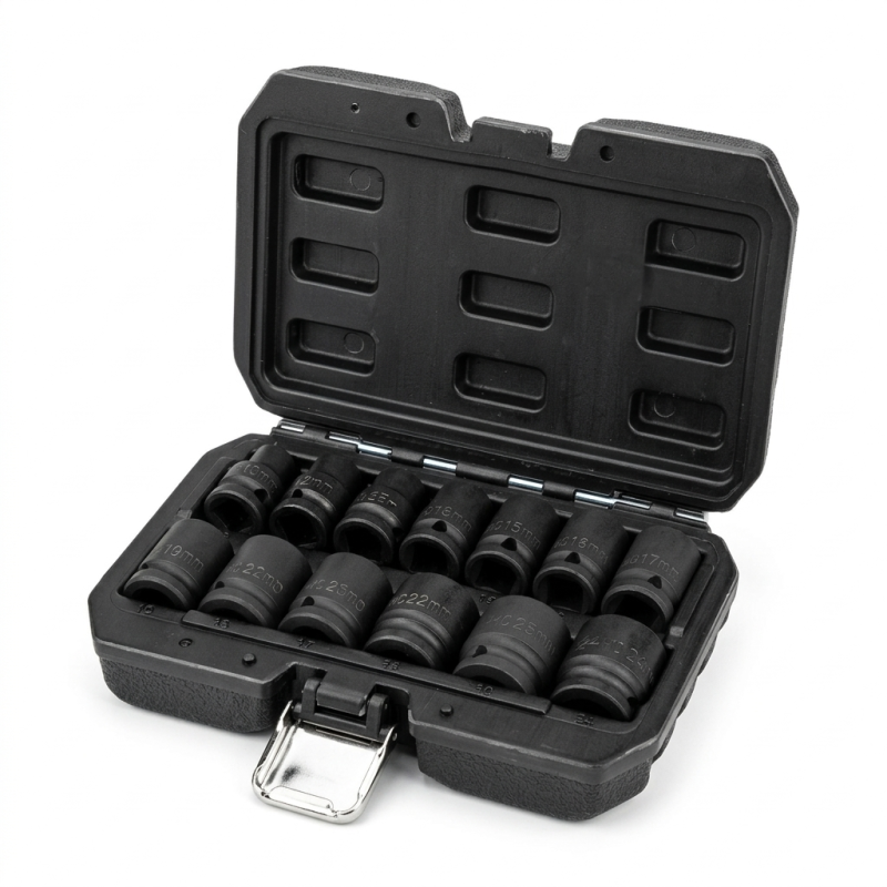 Nasadki klucze udarowe 1/2 " 12-kątne 13 szt. 10-24mm Cr-Mo Magnus