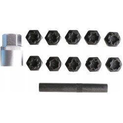 Nasadki do śrub zabezpieczających złodziejek kół Mercedes 12 szt. | Cr-Mo Magnus