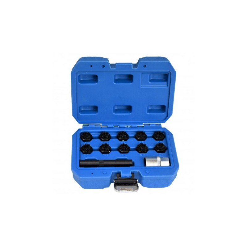 Nasadki do śrub zabezpieczających złodziejek kół Mercedes 12 szt. | Cr-Mo Magnus