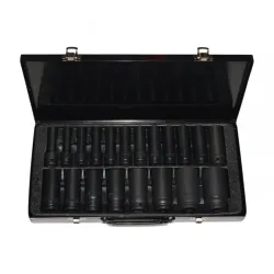 Set of socket wrenches 12-angle long 1/2" 8-32mm Cr-Mo 20 pcs Magnus