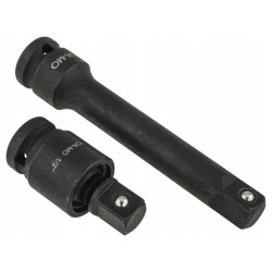 Zestaw nasadek udarowych 1/2 " 40 szt. krótkie i długie Cr-Mo Magnus