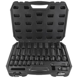 Zestaw nasadek udarowych 1/2 " 40 szt. krótkie i długie Cr-Mo Magnus