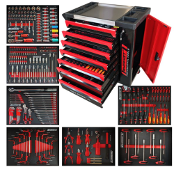 Wózek warsztatowy szafka narzędziowa z wyposażeniem 269 el. Normet