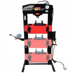Prasa warsztatowa 30T Hydrauliczno pneumatyczna Napęd 3w1 Spawana Normet