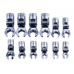Zestaw klucze nasadki otwarte do przewodów paliwa czujników  8-19mm 12 el. Magnus