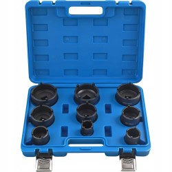 Nasadki do nakrętek wieńcowych rowkowe KM4-KM12 MAGNUS | 9 szt.