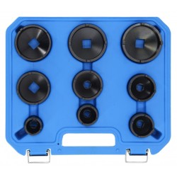 Nasadki do nakrętek wieńcowych rowkowe KM4-KM12 MAGNUS | 9 szt.