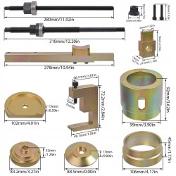 Ściągacz tulei poduszki silnika VAG | VW Audi Seat | Montaż na aucie
