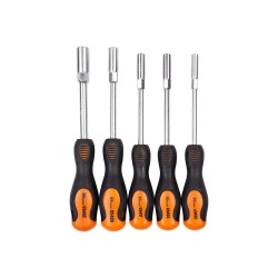 Zestaw kluczy nasadowych z rączką Cr-V do wózka 385x150 mm