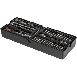 Wkład wkładka do szafki klucze nasadowe 1/4 " bity S2 kpl. 44 el. Richmann
