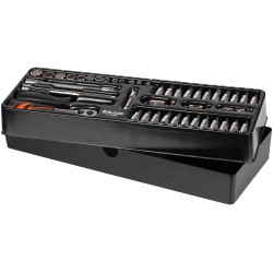 Wkład wkładka do szafki klucze nasadowe 1/4 " bity S2 kpl. 44 el. Richmann