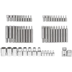 Wkład wkładka do szafki bity Imbus H4-H14 Torx T20-T70 kpl. 55 el. Richmann