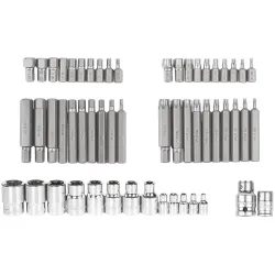 Wkład wkładka do szafki bity Imbus H4-H14 Torx T20-T70 kpl. 55 el. Richmann
