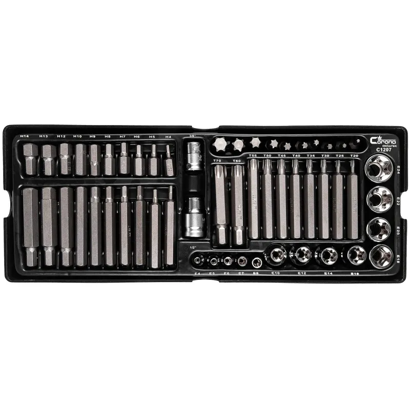 Wkład wkładka do szafki bity Imbus H4-H14 Torx T20-T70 kpl. 55 el. Richmann