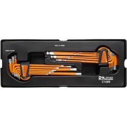 Wkład wkładka do szafki klucze L-kształtne imbus 1.5-10 Torx T10-T50 kpl. Richmann