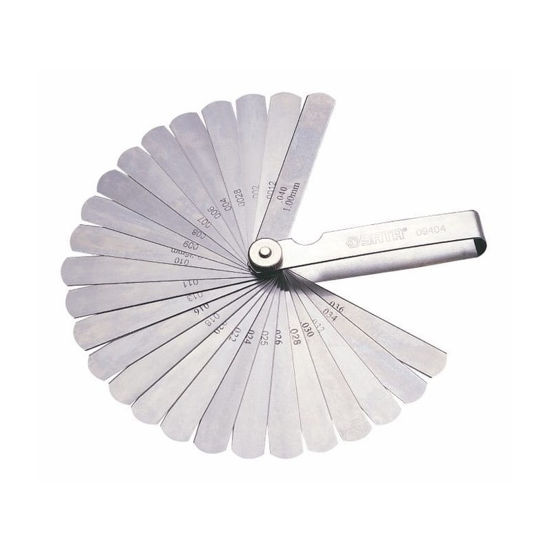 Szczelinomierz listkowy 32 płytki proste sata