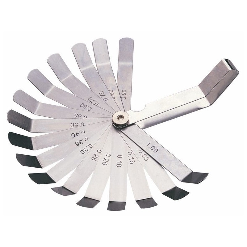 Szczelinomierz listkowy 16 płytek giętych sata