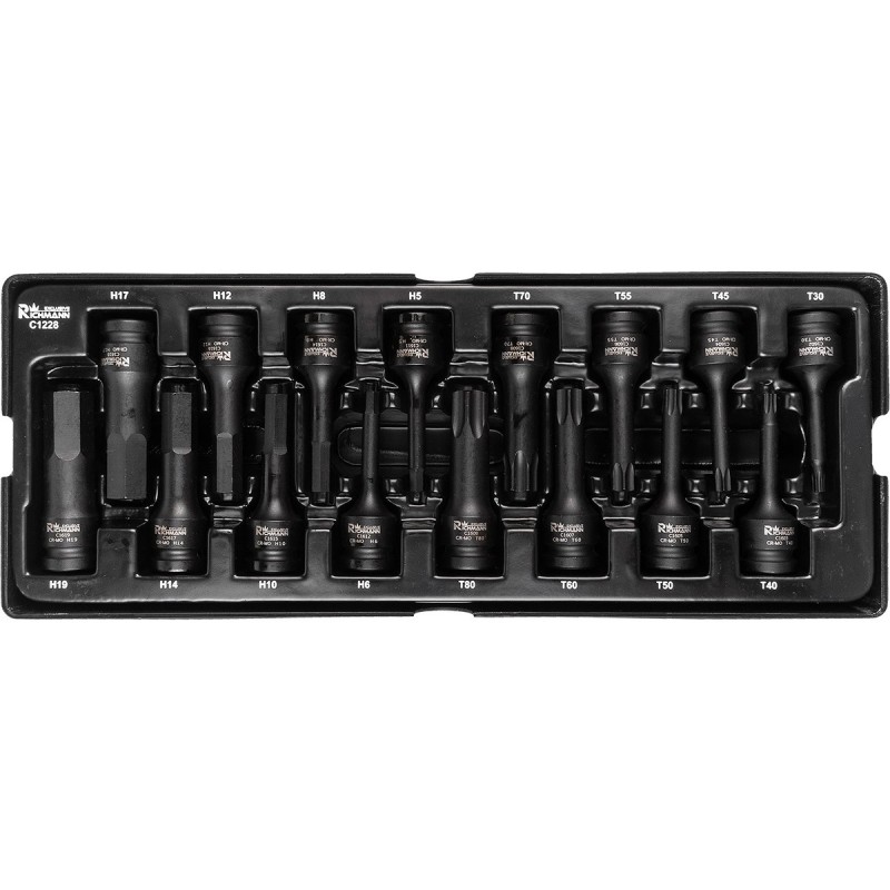 Wkład wkładka do szafki TORX IMBUS 1/2 " udarowe Cr-Mo Richmann