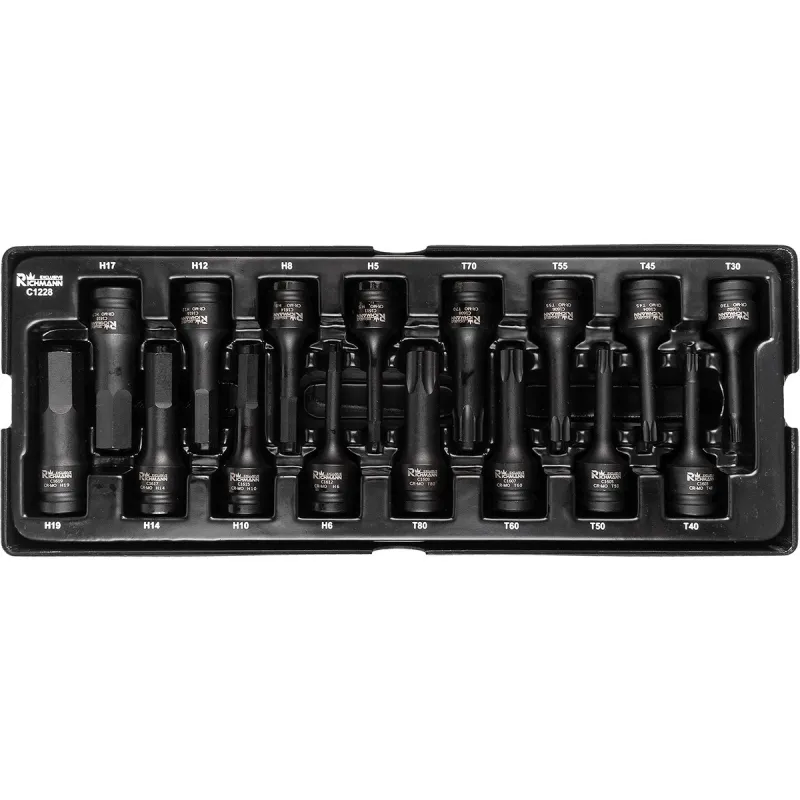 Wkład wkładka do szafki TORX IMBUS 1/2 " udarowe Cr-Mo Richmann