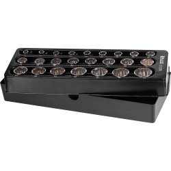 Wkład wkładka do szafki nasadki wielowypustowe 12 katne Cr-V kpl. 24 el. Richmann