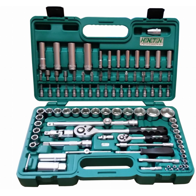 Walizka narzędziowa klucze nasadowe 94 el. honiton