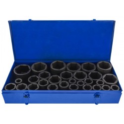 Klucze nasadki długie udarowe 3/4 " 29 el. 19-65mm Cr-Mo Magnus