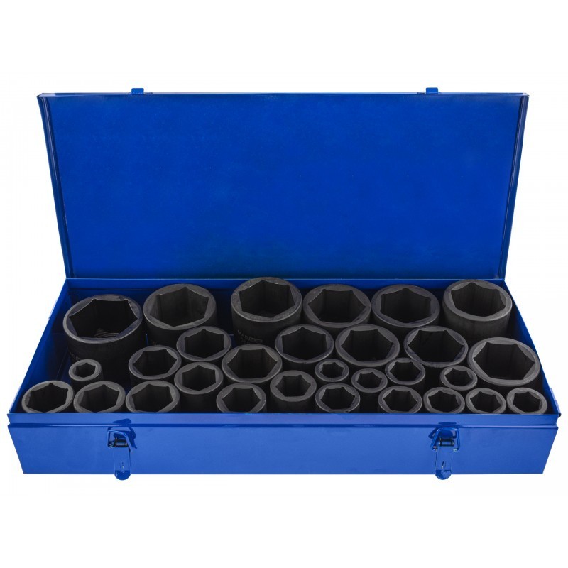 Klucze nasadki długie udarowe 3/4 " 29 el. 19-65mm Cr-Mo Magnus