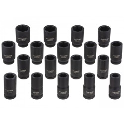 Klucze nasadki długie udarowe 3/4 " 29 el. 19-65mm Cr-Mo Magnus