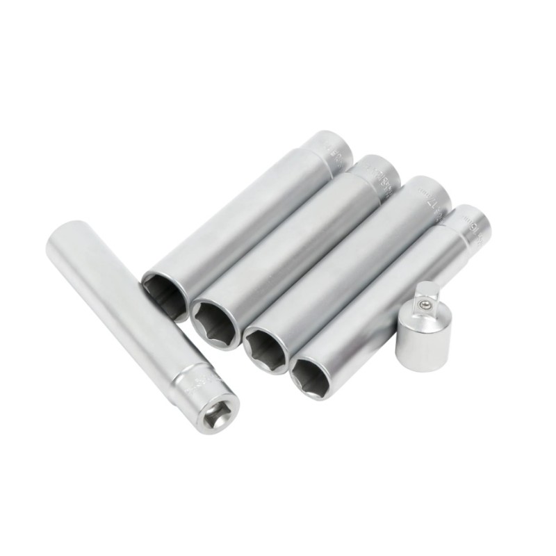 Zestaw Nasadek Nasadki klucze ekstra długie 3/8 " 6 el 15-19mm 120mm Neilsen